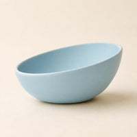 Tilted Ceramic Bowl Dishwasher Tilted Ceramic Cat Bowls Space Saving Feeding Station for Small Dogs
