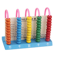 Wooden Abacus Educational Wooden Bead Abacus Bead Counting Toy Colorful Hands-on for Preschoolers, Preschool, Classroom