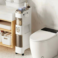 Space-Saving Narrow Narrow-Space Storage Unit Installation-Installation-Installation Not Required Slim Bathroom Storage Cabinet