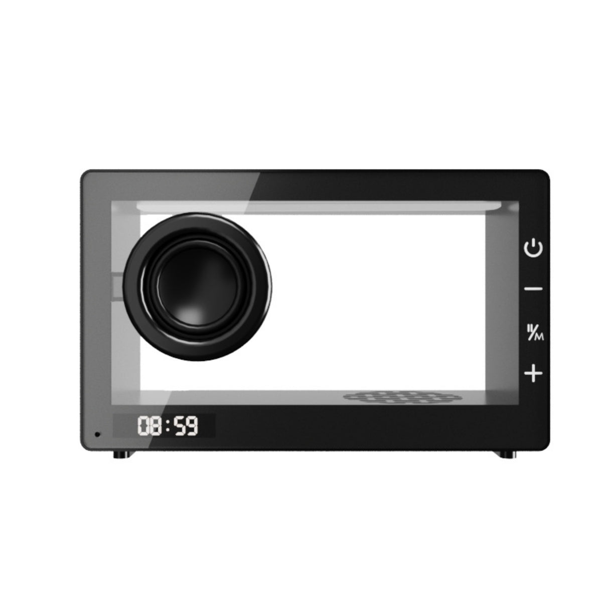 Touch Control Transparent Speaker Wireless Speaker with Rgb Light Portable Compact for Students, Teens, Desk, Bedroom, Dorm Room