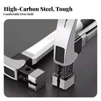 Heavy Duty Attractive Nail Hammer High-Carbon Steel Head Nail Pulling Hammer Anti-Slip Grip for Carpenters, DIY Enthusiasts, Workshop