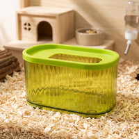 Hamster Bath Container with Ladder and Hamster Sand Bath, Clear Hamster Hide, Removable for Easy Cleaning, 122x85x85 Size