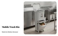 Wet Dry Separation Garbage Cart Large Capacity Multi-Tier Kitchen Trash Can Kitchen Separation Trash Can With Wheels