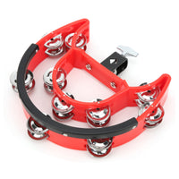 Mounted Tambourine Easy to Attach Tambourine with Mounting Bracket Versatile Percussion Instrument for Percussionists, Drum Set , Rehearsal