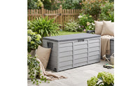 Outdoor Storage Box Weatherproof Patio Storage Box Weather-Resistant Garden Chest for Homeowners, Gardeners, Balcony, Backyard