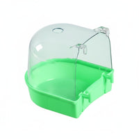 Easy to Install Bird Bathing Enclosure Transparent Cover Bird Shower Box Sturdy Plastic Enclosure Accessory Splash Guard
