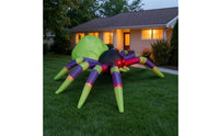 Halloween Inflatable Arachnid Outdoor Inflatable Arachnid with Glowing Eyes Giant Inflate Decoration Colorful for Lawn