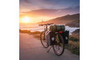 Rear Rack with Guard Bar Heavy Duty Cycle Rear Rack Bike Luggage Carrier Sturdy Aluminum Alloy Reinforced for Tourists