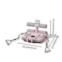 Sit-up Assistant with Resistance Bands Low-Profile Suction Cup Sit-up Assistance Foam-Padded Abdominal for Beginners, Home Gym, Apartment