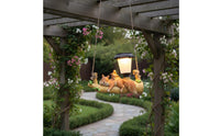 Weather Resistant Resin Squirrel Stake Light Automatic Dusk to Dawn Outdoor Decor for Yard
