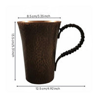 Handmade Copper Tea Cup Heat-Resistant Kung Fu Tea Cup Handcrafted Drinkware