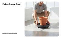 Round Plant Roller Base Water Reservoir Plant Pot Tray with Wheels Floor Pection Wheeled Planter Tray for Gardeners, Seniors, Indoor, Patio, Garden
