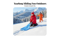 Thickened Design Handled Sliding Board Multi-Surface Use powder Sled Built-in Handles Winter Toy long-previousing for Beginners, Families, Teenagers, powdery Hills, Outdoors, Grassy Slopes, Sand Dunes