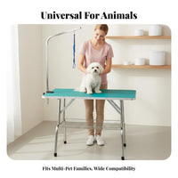Foldable Dog Grooming Table Non-Slip Tabletop Foldable Pet Grooming Table Waterproof Surface for Home Groomers