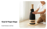 Sisal Rope Cat Scratcher Space-Saving Design Cat Scratching Pole with Orb Pet Supplies Easy to Clean for Living Room