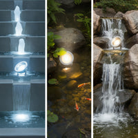 Underwater Light case with Bracket Waterproof Underwater Lamp Housing Adjustable For