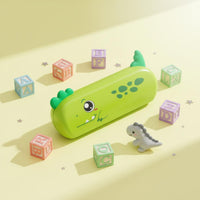 Lung Capacity Training Cartoon Creature Harmonica With Lanyard 16-Hole Beginner Harmonica Easy to Clean Creature Themed Wind Instrument for Beginners