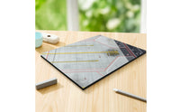 Airplane Display Base with Taxiway Wooden Airport Apron Display Board Printed Aircraft Model Stand for Desktop
