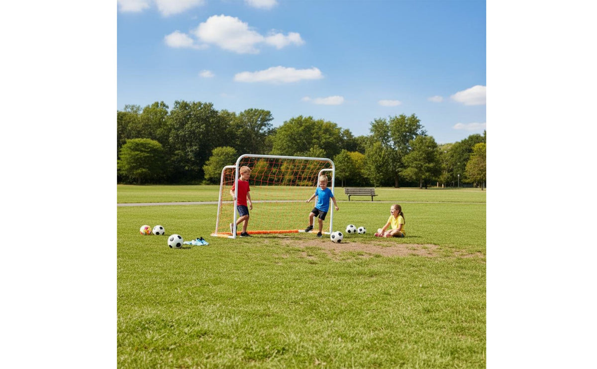 Includes Carry Bag Small Soccer Goal Frame Rust-Proof Portable Soccer Goal Tool-Effortless Assembly Sports Equipment for Training