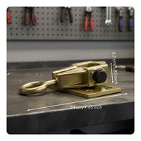 Heavy Duty Frame Straightening Clamp Drop Forged Construction Auto Body Pull Clamp Serrated Jaw Dent Puller for Mechanics, Professionals, Garage