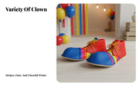 Clown Shoes Colorful Design Clown Shoe Covers Bright Colors Oversized Shoe Covers for Entertainers, Adults, Carnivals, Stage Performances, Halloween