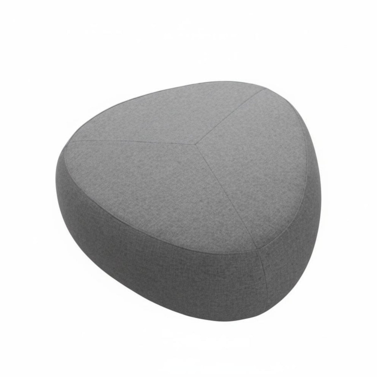 Soft and Comfortable Pebble-Shaped Seat Multi-Functional Round Padded Footrest Decorative Accent Pouf Lightweight for Shoppers, Students, Kindergarten, Waiting Area, Playroom, Living Room