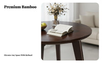 Round Coffee Table Minimalist Design Small Round Coffee Table Space-Saving for Homeowners, Students