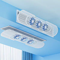 Quiet Design Central AC Vent Deflector Universal Fit Anti-Direct Blowing Wind Cover Easy Installation Air Conditioner Wind Deflector Energy Saving for Families, Babies, Office Workers, Bedroom, Living Room
