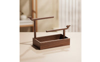 Jewelry Stand with Tray Double-Tier Jewelry Holder with Small Tray Bracelet Holder for Vanity