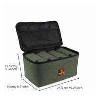 And Reel Bag Heavy Duty Fishing Tackle Case Fishing Tackle Organizer Zippered Outdoor Gear Waterproof for Travel