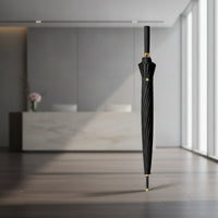 Long Handle Umbrella with 16 Ribs One-Handed Automatic Open Umbrella Windproof Heavy Duty for Commuters, Professionals, Commuting, Business Travel