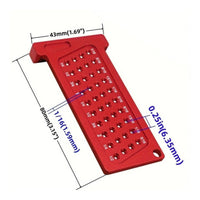 T-Square Marking Guide Perforated Woodworking Layout Ruler Hole Positioning Guide Measurement Markings Aluminum T-Square Ruler
