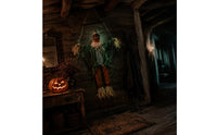 Light up Specter Swing Motion Swinging Specter Doll Creepy Sounds Sound Making Pumpkin Doll for Halloween Party, Porch