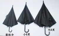 清明黑色长柄伞白事用纯黑伞素店8骨黑伞晴雨伞遮挡加大葬礼黑伞 黑色8骨70#直径118cm推荐