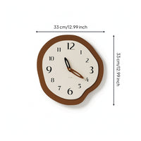 Decorative Wall Clock Irregular Analog Wall Clock Silent for Bedroom, Office