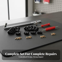54 Pieces Multi-Functional 54 Piece Tire Repair Kit Heavy Duty Valve Stem Installation Tool Set High Quality Materials for Mechanics, Garage