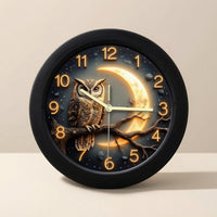 Wall Clock Silent Round Wall Clock Decorative for Bedroom, Shelf, Desk