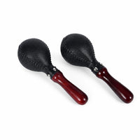 Polished Finish Percussion Maraca Tapered Handle Handheld Maraca Rounded Head Wooden Shaker Smooth