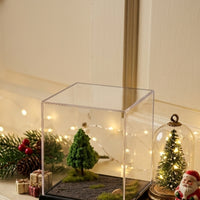 Display Diorama Base with Acrylic Display Case Dustproof Miniature Scene Base Compact for Hobbyists