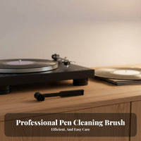 Carbon Fiber Stylus Cleaning Brush Improves Sound Quality for Vinyl Enthusiasts