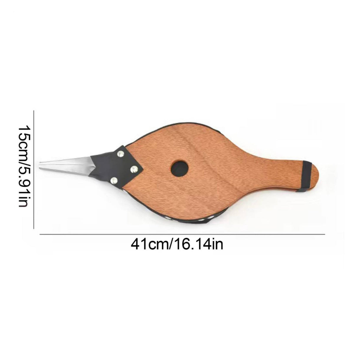 Wooden Fireplace Bellow Easy to Operate Hand Operated Bellow Portable BBQ Kindling Assistant Tool for Barbecue, Outdoor