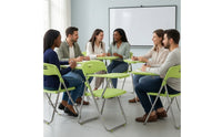 Metal Folding Chair Space-Saving Folding Chair Portable Chairs for Businesses, Students, Office, Classroom, Meeting Room