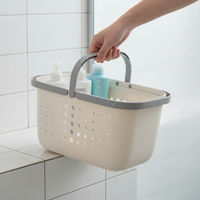 Portable Shower Caddy Basket with Drainage Holes for Bathroom and Dorm
