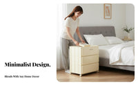 Light Luxury aesthetic 3-Tier Round Cabinet Modern Design Round Multi-Tier Side Table Space-Saving Nightstand Multifunctional for Apartment Dwellers, Homeowners, Students, Small Spaces, Living Room, Office, Nursery