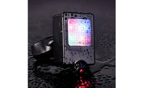 Long Battery Life Waterproof LED Cycle Warning Light Multiple Modes Laser Cycle Tail Lamp Ultra Bright USB Rechargeable Bike Rear Lamp Strobe for Night Riders, Cyclists