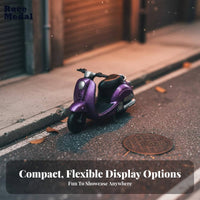 1:64 Scale Scooter Highly Detailed 1:64 Miniature Figures Tiny Vehicle Model Hand-Painted Vintage Scooter Reproduction Refined