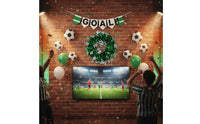 Championship Soccer Event Party Wreath Festive Decoration Football Theme Garland Easy to Hang for Kids