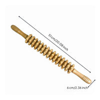 Portable Acupressure Roller Tool Ergonomic Design Wood Treatment Tool for Office Workers, Athletes