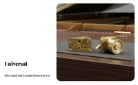 Grand Piano Lid Slow Close Mechanism Silent Operation for Recording Studios