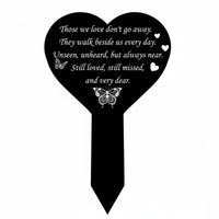 Acrylic Memorial Sign Waterproof Bereavement Marker Easy To Use Cemetery Decoration for Pet Owners, Burial Site
